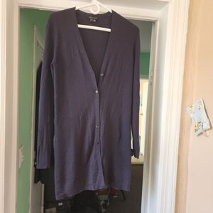 Theory Women's Navy Cardigan Sweater